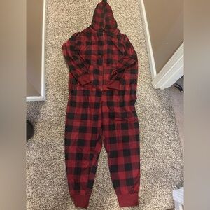 Torrid Red and Black Checkered Onesie